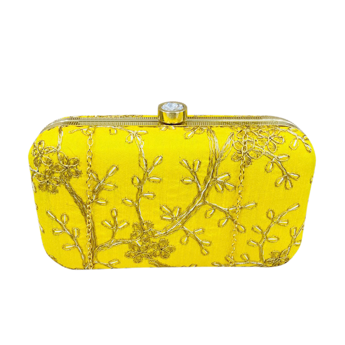 Acrylic Clutch Navy And Mustard Clutch Bag New Design Frame Clutch