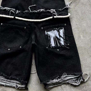 Short en détresse conçu pour le confort d'été Tissu léger en vrac disponible - Product Image 6