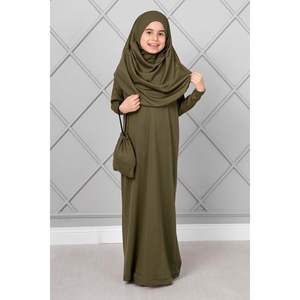 Hijab de prière pour enfants Kaki - Product Image 5