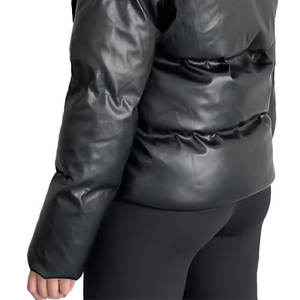 Hot <b>Sale</b> Latest Design Canvas Puffer Jacket Plus Size Custom Patches Winter Hooded Bubble Waterproof & Windproof <b>Men's</b> - Product Image 6