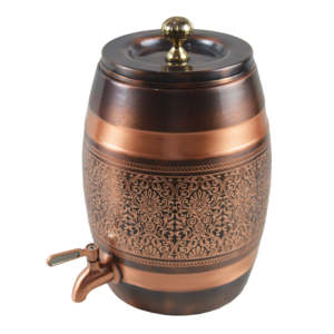 Dispensador de cobre puro de alta calidad para Ayurveda y agua de desintoxicación Suministro a granel duradero y elegante en la costa baja por AALIYAN IMPEX - Product Image 1