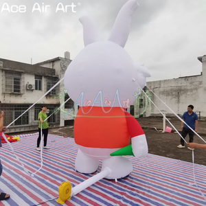 Usine directe lapin gonflable modèle dessin animé lapin mascotte <span class=keywords><strong>Alice</strong></span> <span class=keywords><strong>pays</strong></span> <span class=keywords><strong>des</strong></span> <span class=keywords><strong>merveilles</strong></span> fait Oxford matériel ventilateur accessoire extérieur - Product Image 4