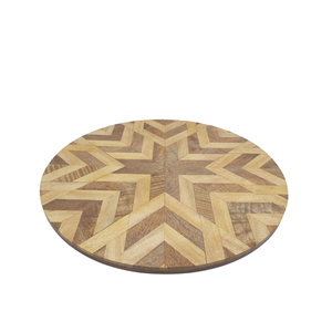 Plateau de service en bois mangue couleur naturelle plateaux grande taille plat et assiette pour restaurant fait à la main en vrac - Product Image 3