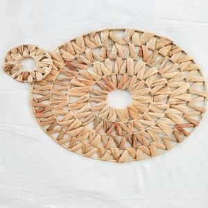 Best Selling <b>Set</b> Water Hyacinth <b>Placemats</b> <b>and</b> <b>Coasters</b> Variety of Sizes Custom Handwoven Table Decorations From Vietnam Artians - Product Image 1