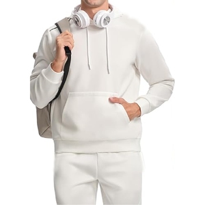 Survêtement de sport pour homme personnalisé, respirant, 100% coton, col à capuche, motif uni, vêtements de sport pour l'hiver - Product Image 2
