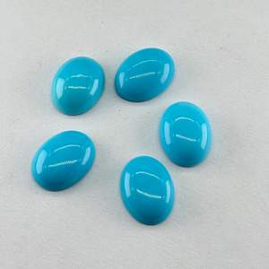 Cabochon de turquoise naturelle, pierre précieuse en vrac de haute qualité, 10 carats, MOQ pour la fabrication de bijoux, vente en gros - Product Image 3
