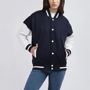 Veste universitaire pour femme sur mesure, broderie en chenille, coton tricoté de haute qualité, rembourrage, longueur régulière, baseball, lettreman - Product Image 1