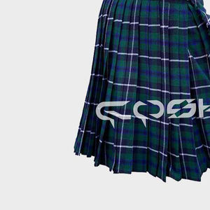 Kilt à tartan personnalisé de tradition écossaise Douglas avec lanières en cuir fin Kilts bleus de style moderne avec logo personnalisé - Product Image 6