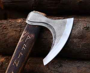 Hachas Vikingas de Acero con Alto Contenido de Carbono, Hechas a Mano, de Primera Calidad, para Camping, Estilo Tomahawk, Forjadas a Mano, con Funda de Cuero, Grado OEM, Venta al Por Mayor - Product Image 6