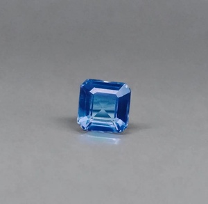 ラボルビー合成ラボ作成スクエアプリンセスカット5mmレッドカラーチェンジルースジェムストーンジュエリー製作 - Product Image 2