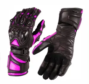 HOT SELLING Full Finger Leather Motorcycle Ricing Gloves For Protection Off-road Gloves Touch Screen Motorcycle Accessory