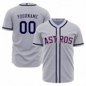 Camiseta de Béisbol Personalizable con Botones, Ribete en Contraste, Nombre y Número Personalizados, Transpirable y que Absorbe la Humedad - Product Image 4