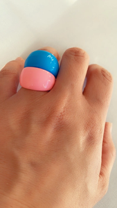 Accesorio de anillos de moda de resina a todo color elegante y de moda - Product Image 6