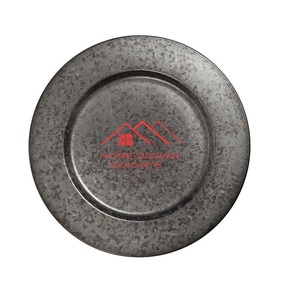 Conception accrocheuse vente chaude plaque de métal 2024 dernière conception assiette de service alimentaire en métal pour la maison hôtel utilisation meilleur vendeur - Product Image 2