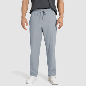 กางเกงกีฬาฤดูร้อนสำหรับผู้ชายแห้งเร็วดีไซน์ขาตรงยาวฟิตเนสกลางแจ้งและกางเกงลำลอง - Product Image 1