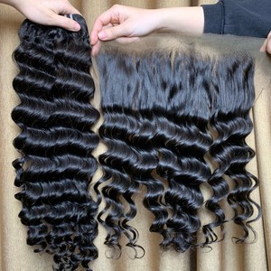 วิกผมดิบจากเวียดนามผมมนุษย์ม้วนแบบน้ำผมธรรมชาติไม่พันกันขายส่ง100% - Product Image 1