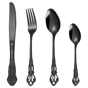 Ensemble de couverts élégant multi-finitions en acier inoxydable pour les repas en famille, les fêtes, l'accueil des invités et les occasions spéciales, idéal pour offrir en cadeau - Product Image 6