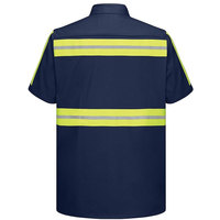 T-shirt de sécurité haute visibilité personnalisé avec logo, classe ANSI 1, respirant, 100 % polyester, maille réfléchissante, vêtements de travail