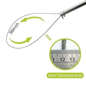 Herramienta de control de animales de acero inoxidable, mango estirable, receptor de poste para perros - Product Image 5