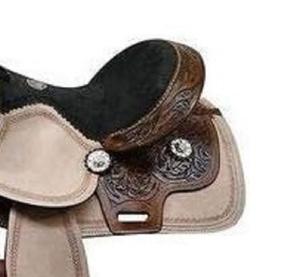 Juego de tachuelas de cuero genuino de primera calidad, monturas de carreras occidentales e inglesas para montar a caballo - Product Image 5