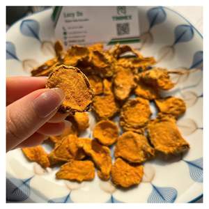 Curcuma Essiccata/Rebanadas secas Cúrcuma/Kanso Ukon-Cúrcuma natural de Vietnam Vida útil de 2 años Marca TINIMEX 25/30kg Embalaje - Product Image 1