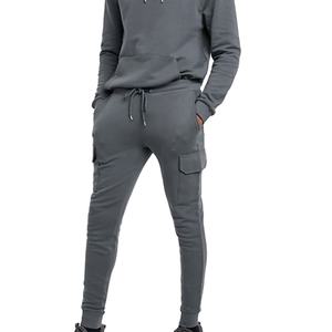 Conjunto de pantalones de chándal y Sudadera con capucha de dos piezas de algodón 100% de alta calidad para hombre, Sudadera con capucha de algodón pesado personalizada de 400Gsm, chándales para hombre - Product Image 3