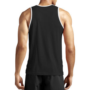 OEM ligero de los hombres camiseta sin mangas transpirable verano gimnasio deportes Top de punto estilo casual de talla grande para adultos para uso al aire libre - Product Image 3