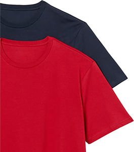 Camiseta de Moda de Manga Corta para Hombre, Cómoda, Transpirable, Ecológica, de Secado Rápido, 220 GSM, 50% Poliéster, 50% Algodón, Talla Grande - Product Image 4