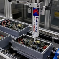 Scellant silicone K5915, plage de température -50~250°C, durcissement rapide pour l'électronique / PCB Kafuter