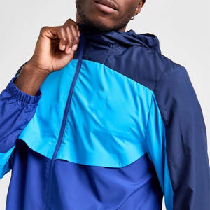 Chaqueta cortavientos ligera para hombre: chaqueta Zipup transpirable e impermeable para actividades al aire libre y ropa informal - Product Image 2