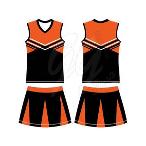Échantillon gratuit d'uniformes de pom-pom girl pour filles et adultes fabriqué au Pakistan avec logo personnalisé de haute qualité du service OEM et imprimé - Product Image 1