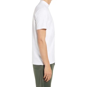 Camiseta Blanca de Algodón para Hombre, Gruesa, Ecológica, con Cuello Simulado y Tejido de Algodón Peinado - Product Image 6