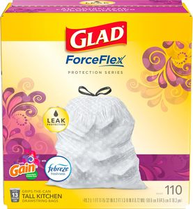 Bolsas de Basura Glad ForceFlex para Cocina, 13 Galones, Aroma Gain Moonlight Breeze, 100 Unidades - Product Image 4