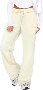 Pantalones Deportivos de Invierno para Mujer, Pantalones de Chándal Suaves, Pantalones de Pijama Rectos, Pantalones de Pierna Ancha, Pantalones Deportivos de Algodón 100% con Forro Polar - Product Image 3