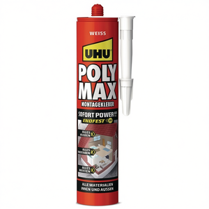UHU POLY MAX 10 SEK SOFORT POWER 425 g Cartucho de Adhesivo y Sellador Blanco, Pegamento Líquido, Categoría de Producto - Product Image 3