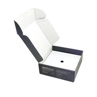 Boîte d'expédition de luxe en carton ondulé pour cosmétiques, soins de la peau, vêtements, robes, avec logo personnalisé de haute qualité