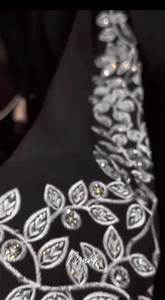 ชุดเดรสคาฟตันทางการดูไบเสื้อผ้ามุสลิมแบบดั้งเดิมของผู้หญิงที่สุภาพเรียบร้อยปักแบบพรีเมียมสไตล์ทำงานอาบายา - Product Image 2