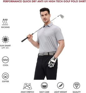 Polos informales de alta calidad OEM a precio de fábrica para hombre, Polo bordado transpirable de secado rápido a granel para Polo personalizado - Product Image 5