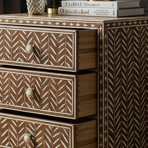 Hot Sale Handcrafted Bone Inlay Drawer Console <b>Cabinet</b> Decorative Storage Furniture for Living Spaces At Competitive Price - Product Image 1
