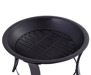 กองไฟโลหะเคลือบผงสีดำสำหรับสวนกองไฟแบบตั้งแคมป์ขนาดใหญ่สำหรับบ้านไร่สนามหญ้าอุปกรณ์ปิกนิก - Product Image 3