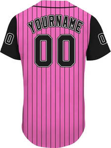 Camiseta de Béisbol Raglán Personalizada en Oferta, 100% Poliéster, Cómoda, con Botones, Jersey de Béisbol Personalizado - Product Image 6