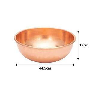Tazón para servir comida de forma redonda de último diseño, tazón de cobre martillado de calidad superior para mesa, tazón decorativo para servir comida - Product Image 6