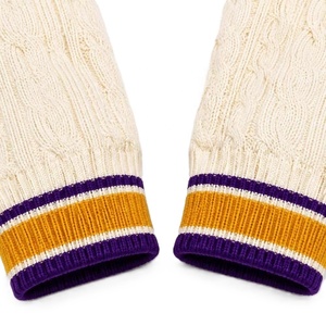 Suéter Cárdigan Acrílico con Cuello en V, Rayas y Logotipo Personalizado Bordado, Manga Larga, Doble Botonadura, para Escuelas/Universidades - Product Image 5