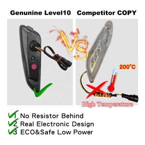 <span class=keywords><strong>Level10</strong></span>-intermitente LED para VESPA primavera, iluminación, reemplazo modificado de halógeno - Product Image 5