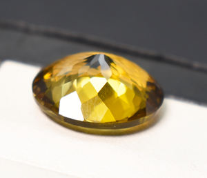 Lab Bear Quartz Oval Gemstone 10.75 Cts Flawless Lab created Golden Quartz Gemstone 16.5X15X7 mm Loose Gemstone For Jewelry - Product Image 4