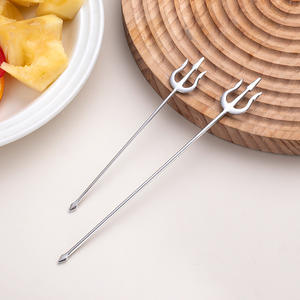 Fourchettes à fruits en acier inoxydable, mini-fourchettes légères pour la dégustation de collations et le thé de l'après-midi - Product Image 2