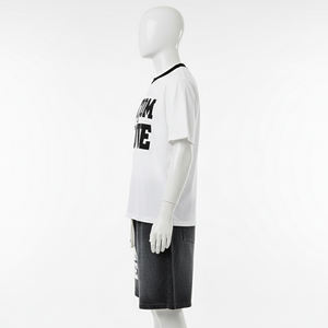 Fashion Printed Summer Men's Plus Size Breathable Thermal 2-Piece Cotton T-<b>Shirt</b> and Shorts Set - Product Image 2
