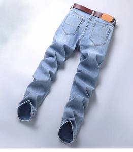 Jeans en denim extensible 100% coton élasthanne pour hommes délavés à la pierre OEM Style personnalisé Hip Hop Fashion - Product Image 2