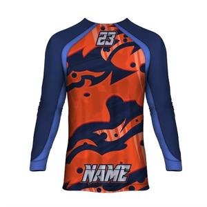 Venta al por mayor Hombres Running Sports Gym wear Compresión manga completa Camiseta Slim fitted Ejercicio Active Wear Camisetas - Product Image 2