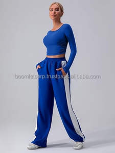 Pantalon de jogging sportif personnalisé à taille haute et élastique pour hommes coupe ample pantalon de fitness extensible et respirant pantalon de survêtement en toile pour l'hiver - Product Image 4